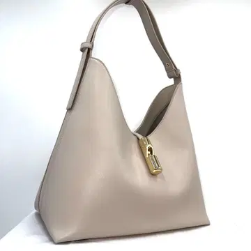 새상품급 Furla 훌라 GOCCIA 가죽 토트 백 베이지