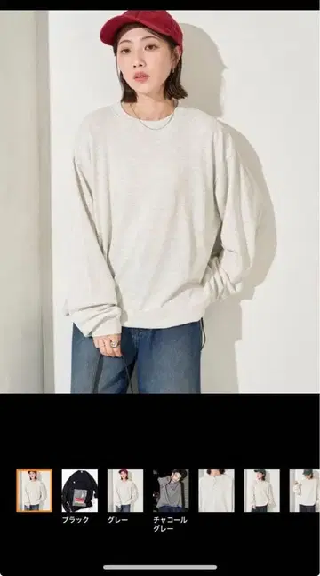 새상품급 프릭스스토어 헬스니트 긴팔 T셔츠 2장 세트 그레이 M