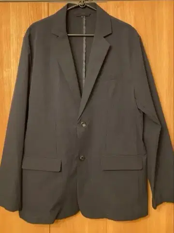 coca 시어서커 다크 블루 테일러드 자켓과 팬츠 세트