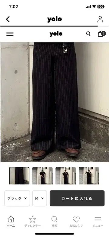 yoro 캐주얼 스트라이프 슬랙스 KA1114