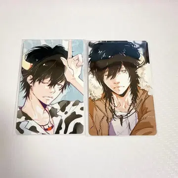 리본 아마노 아키라 전시회 특전 셀카풍 카드 람보 10년 후 20년 후