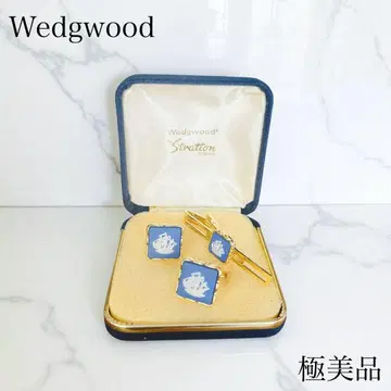 Wedgwood (웨지우드) 재스퍼 커프스 & 타이핀 세트 박스 포함