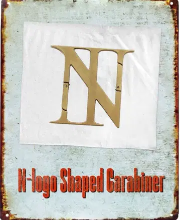 The BONEZ N-Logo Shaped 카라비너 골드