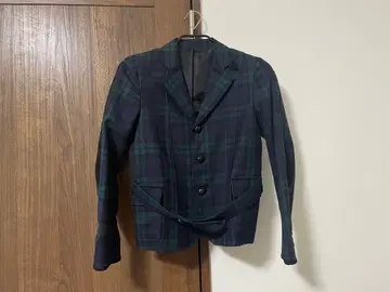 빔즈 보이 타탄 체크 테일러드 자켓