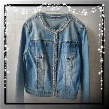 [ 해외 직수입 라스트 1점 레어 디자인 ] 여성용 데님 자켓