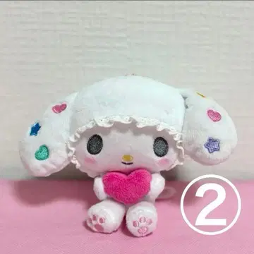 산리오 마이멜로디 걸리시 팝 하트 마스코트 화이트 화이트 컬러풀