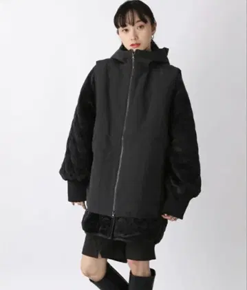 JEANASIS 멀티WAY 퀼트 블루종 블랙