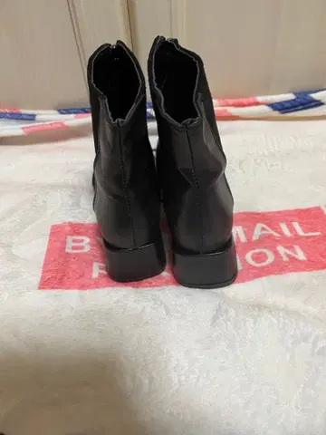 블랙 스웨이드 합성 피혁 부츠