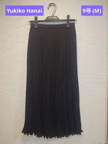 [ 새상품급 ] 유키코 하나이 플리츠 스커트 ( 블랙 ) 9호/M