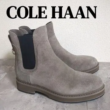 컨디션 최상 25cm CORE HAAN 사이드 고어 부츠 스웨이드 카키