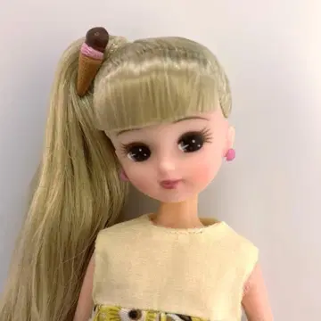 꽃무늬 드레스의 리카짱 인형