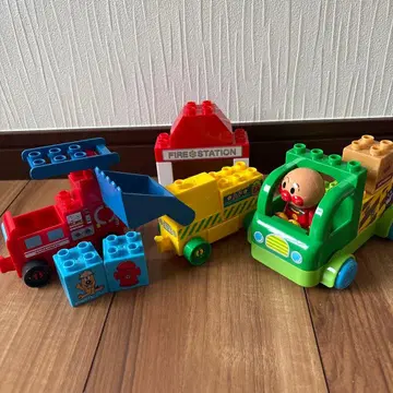 블록 라보 호빵맨 차량 세트 자동차