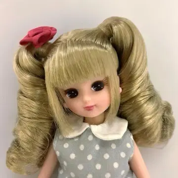 리카짱 인형 본체 물방울 패턴 드레스