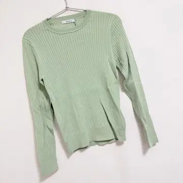 어반 리서치 크루넥 컴팩트 리브 니트