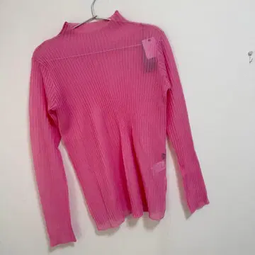 나노 유니버스 하이넥 시어 리브 니트