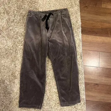 MUJI Labo 스트레치 코듀로이 이지 와이드 크롭 팬츠