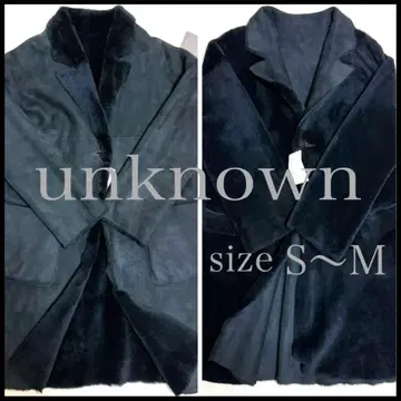 새상품급 unknown 리얼 무스탕 코트 영국제 리버서블