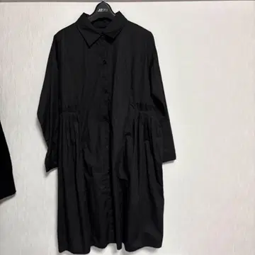 블랙 셔츠 원피스