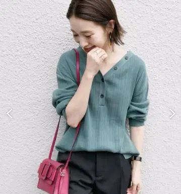 SHIPS 헨리 리브 니트 풀오버 니트