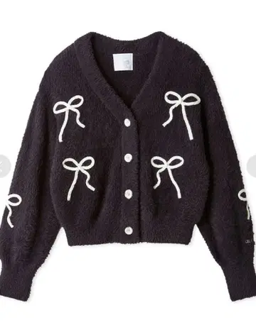 젤라또피케 리본 페더 가디건 할로윈