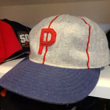 [ 90's 빈티지 ] 에베츠필드 x P 로고 x 울 캡