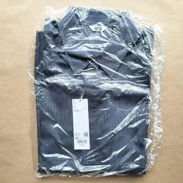 유니클로 U 드레이프 셔츠 블루 XXL UNIQLOU