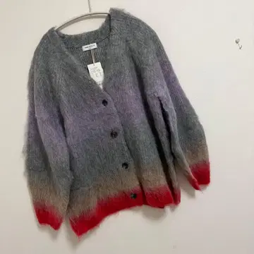 아메리칸 라그 씨 샤기 그라데이션 니트 가디건