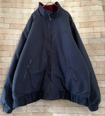 엘엘빈 웜업 자켓 안감 플리스 자수 로고 네이비 XL