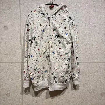 GuttonS 우주 패턴 후드티 그레이