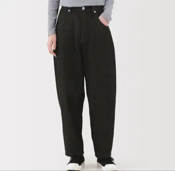 무인양품 데님 배럴 팬츠 S 새상품