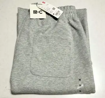 유니클로C 맨투맨 와이드 팬츠 그레이 M