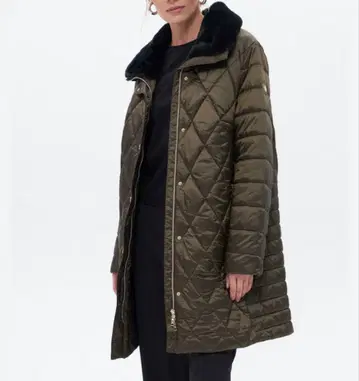 Leilian x BASLER 레리안 퀼팅 롱 다운 코트 11호