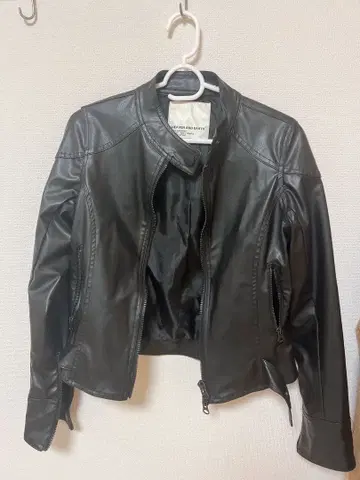 HEAVEN AND EARTH 블랙 라이더 자켓