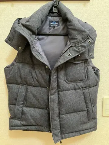 UNIONSTATION 후드 부착 다운 베스트 M 사이즈 그레이