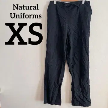 Natural Uniforms [ XS ] 블랙 캐주얼 팬츠 스트레이트