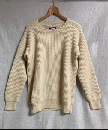 THE NORTH FACE 리브 니트 스웨터 M 호프 화이트