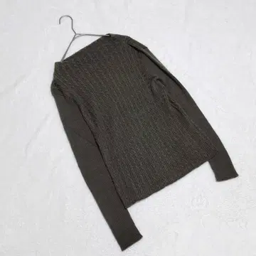 KN0299 [리미티드 에디션] 니트 [36] 케이블 짜임 보트넥