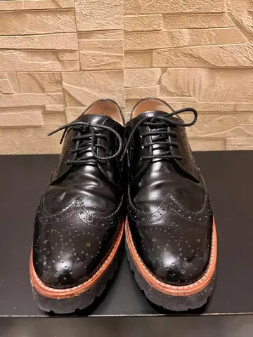 새상품급 파비오 루스코니 레이스업 블랙 로퍼 처치 마틴