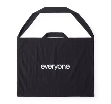 everyone nylon big shoulder bag BLACK