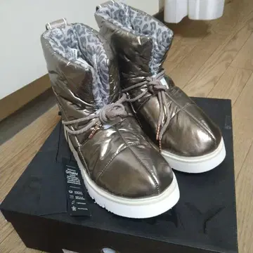 REPLAY 메탈릭 브라운 어그 부츠