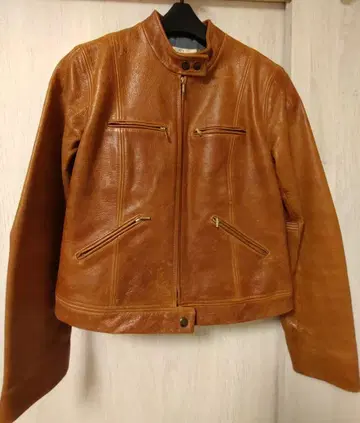 빈티지 가죽 자켓 J.CREW 제이크루 양가죽 브라운 S