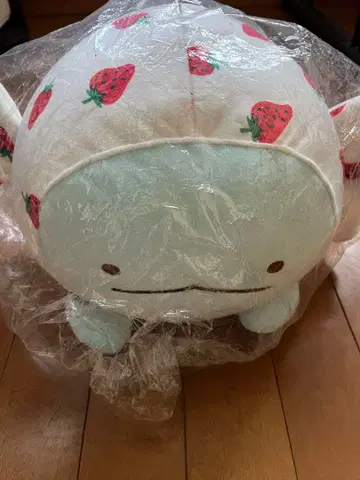 스미코구라시 토카게 라스트 원상 딸기 무늬 봉제 인형 약 30cm