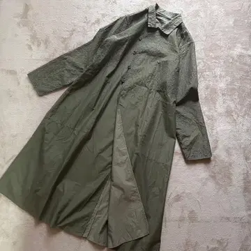 [요건 레일] 자수 롱 원피스 겉옷 실크 코튼