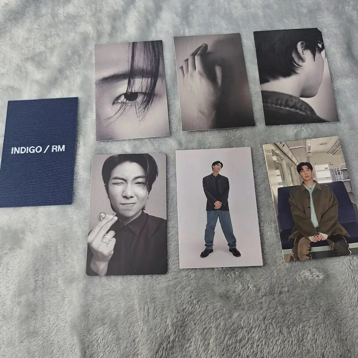 7 sheets bulk) Namjoon Bangtan Bts RM Indigo photocard set