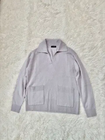 타카시마야 캐시미어 스웨터 캐시미어 100% 카라 부착 포켓 부착