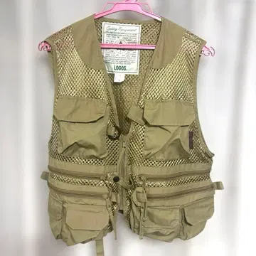 LOGOS 낚시용 조끼 M 사이즈 베이지