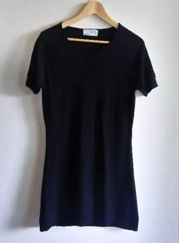 JOHN SMEDLEY 블랙 반팔 미니 원피스