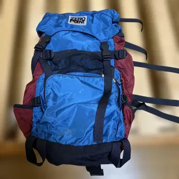 ZERO POINT 백팩 파랑 빨간색