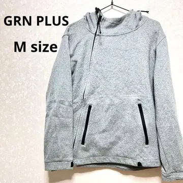 GRN PLUS 그레이 후드 부착 맨투맨 24A764