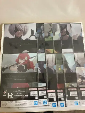 니어 오토마타 제일복권 H상 클리어 파일 세트 컴플리트 전 12매 세트